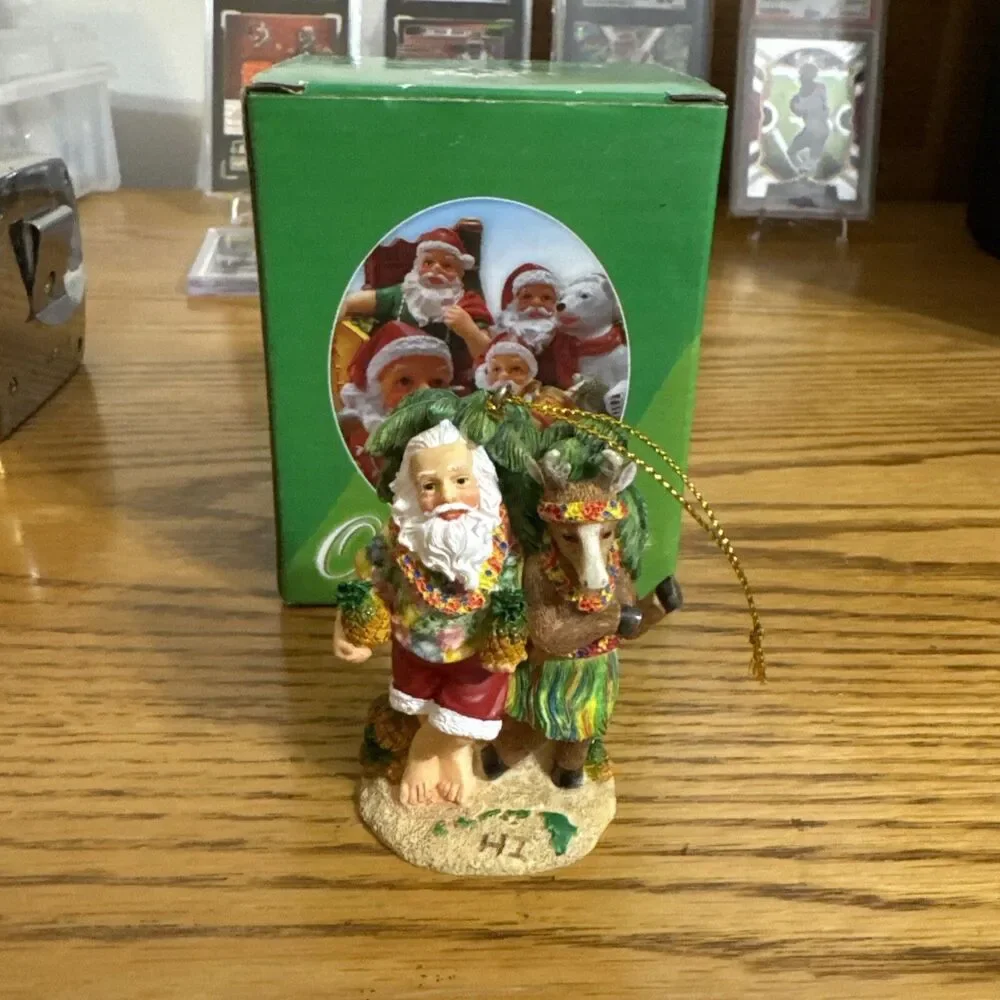 Slavic Treasures~SSO- HI1 Hawaii State Santa-Santa and Reindeer